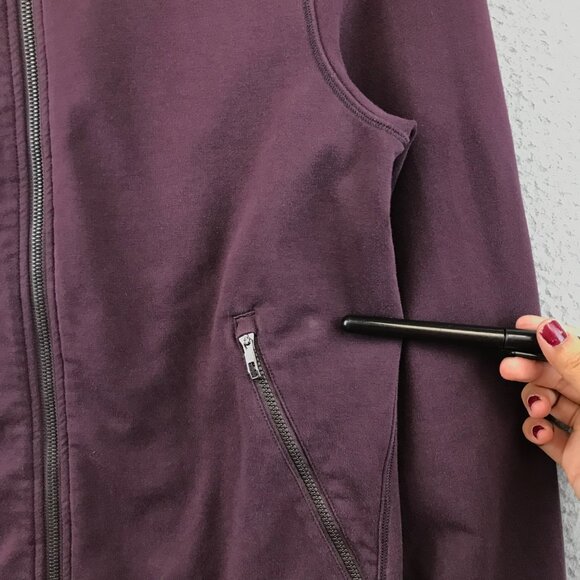 Lululemon  Plum Zip-Up Hoodie Jacket S Cotton Blend men's - Picture 6 of 11